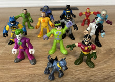 Lot of 13 Imaginext DC Super Friends Batman Action Figure Fisher Price Toy