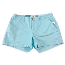 Old Navy Womens Everyday Chino Shorts Clear Day Light Blue Stretch Size 6 NEW