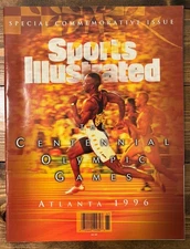 1996 Sports Illustrated Atlanta Olympic Commemorative issue Michael Johnson Gold