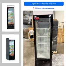 24" Glass Door Merchandiser Commercial Display Refrigerator Cooler – OPEN BOX