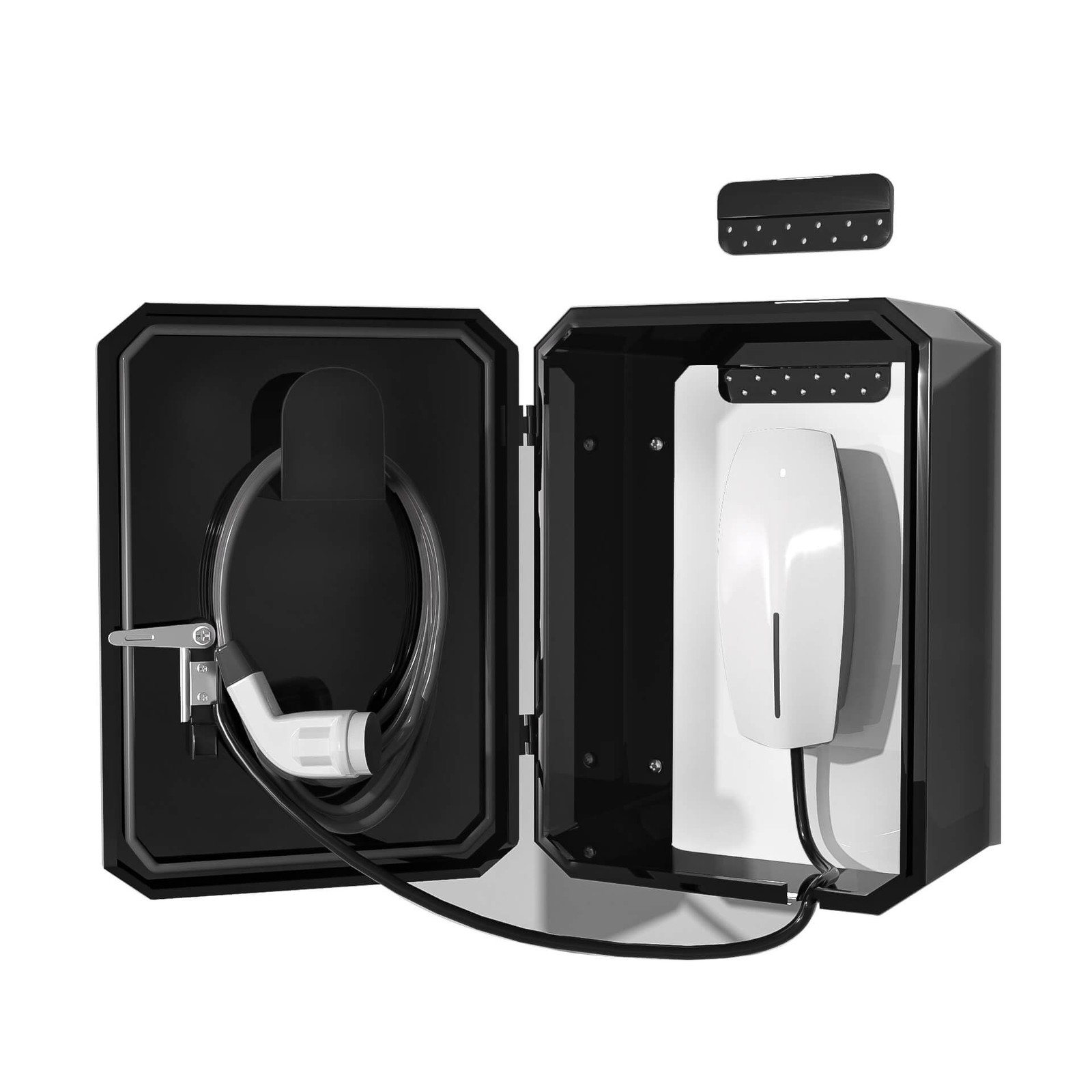 Wall-Mounted 1.2mm Cold Rolled Steel Electric Vehicle Charging Protection Box...