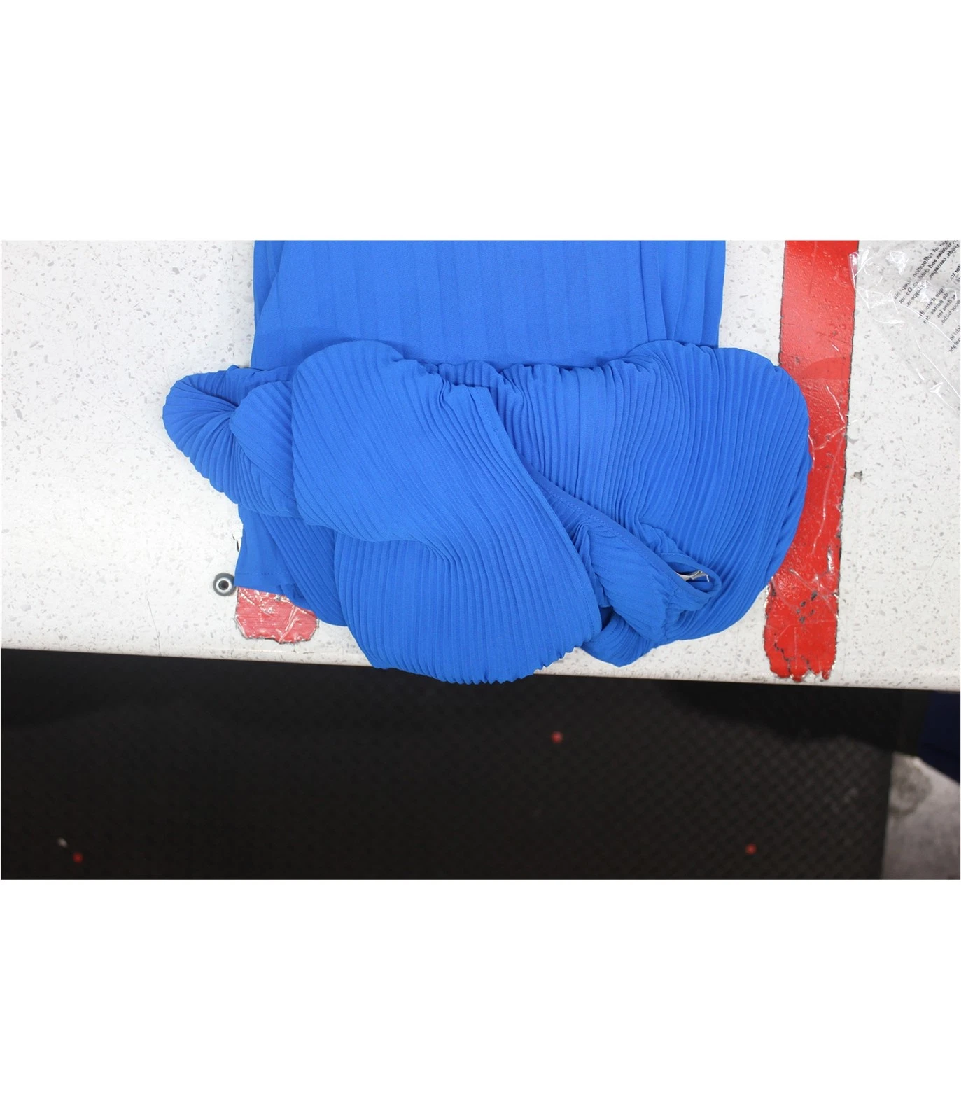 Michael Kors mini abito donna plissettato blu scuro XL