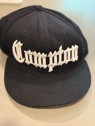 Compton City Hat Nothing Nowhere Old English Snapback Cap Black Adjustable