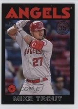 2021 Update 1986 Topps Baseball 35th Anniversary Black 118/299 Mike Trout 1s9s