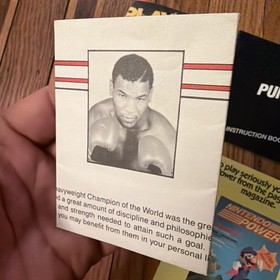 Mike Tyson's Punch-Out Nintendo NES Punchout Original Letter & Manual (writing)