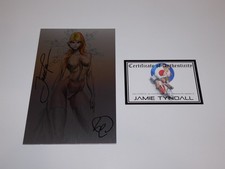 White Widow #7 DIAMOND METAL VARIANT Duel Signed JAMIE TYNDALL BENNY POWELL COA