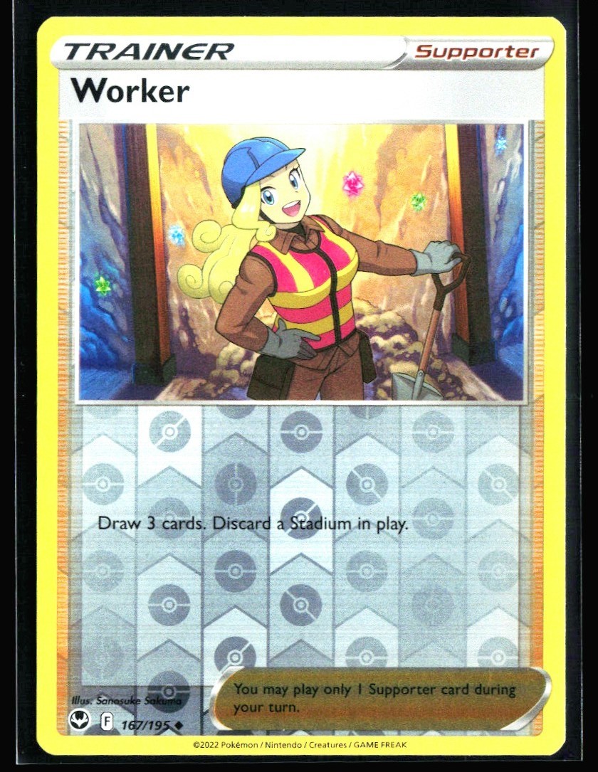 worker pokemon card CGC 9.5 Full Art Trainer (Graded Card)  Phurion You may play only 1 Supporter card during your turn Pokemon TCG  The 8