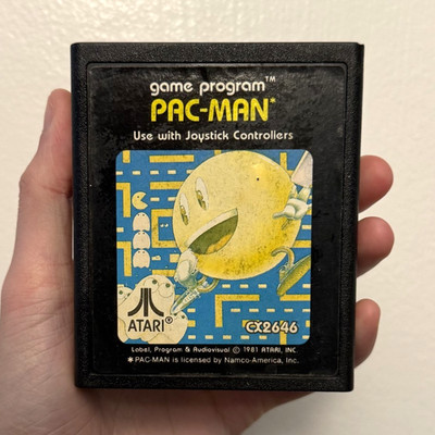 Atari Pac-Man Game Program Cartridge for Atari 2600 1981 Pac-Man Series