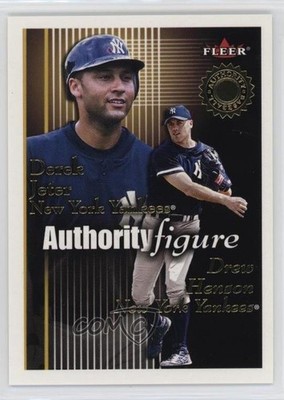 2001 Fleer Authority Figures 814/1750 Derek Jeter Drew Henson Rookie RC HOF 0v2