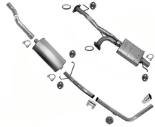 W/ Federal Emissions Exhaust Pipe System Mufflers Fits Toyota Tundra 4.7L 00-02
