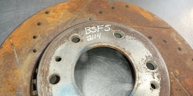 一对售后钻孔/开槽前盘式制动转子 2005 年 SSR 5081387 — 第 4/4 张图片