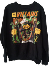 Disney Villains, Drop Shoulder, Women's Long Sleeve Sweatshirt, NWT Small (4-6)