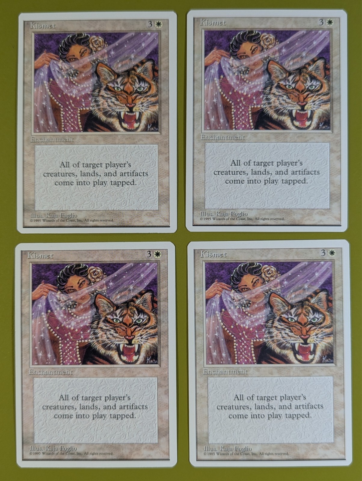 Kismet x4 Fourth Edition 4th 4x Magic the Gathering MTG