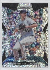 2019 Panini Prizm Tier III White Sparkle Prizm Justin Verlander #244 b4d