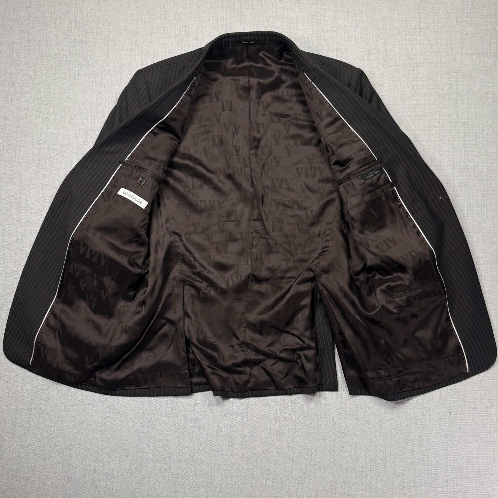 Versace Wool Blazer Jacket Classic Pinstripe Sing… - image 3