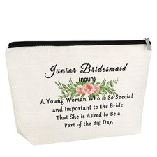 Thank You Gifts From Bride Makeup Bag - Bridesmaid Cosmetic Pouch - Wedding P...
