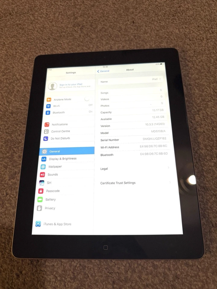 Apple iPad 4th Generation Wifi 9.7 Inch 16GB - Image 4 of 4