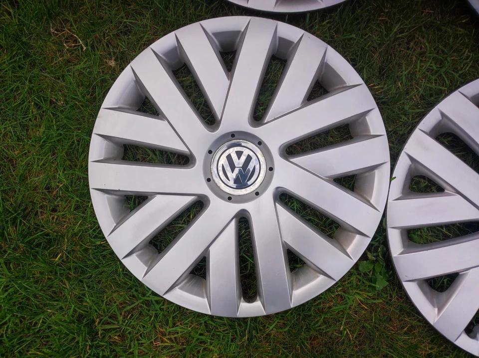 Original VW 16 Zoll Radkappen Golf 5 6 Caddy 1 K 0 601 147 H - Bild 3 von 4