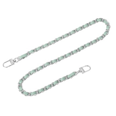 24'' Bag Chain with Shoulder Buckles (Light Green + Silver)