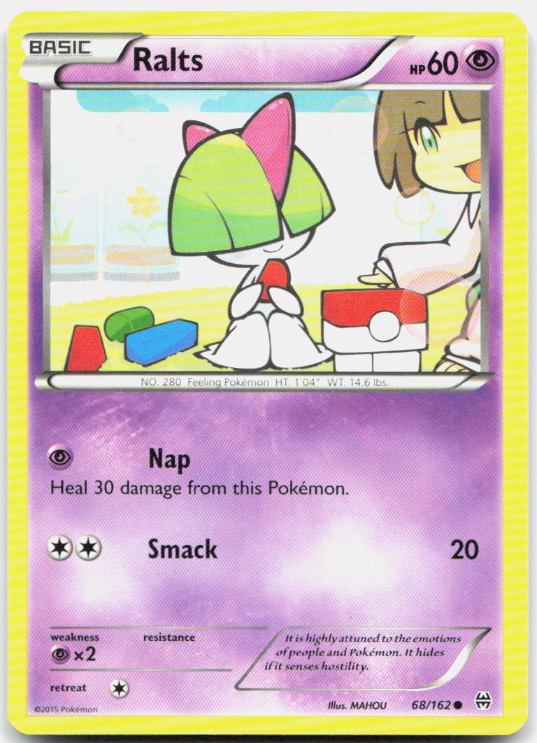 Ralts 68/162 Common BREAKthrough Pokemon Lightly Played