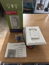 PIR Wall Motion Sensor Light Switch with Cover Plate