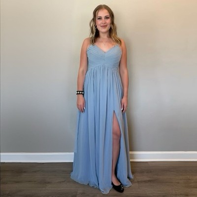 dress with pink Pretty In Super comfy Debbie Reynolds performing “A Color Code:BLHR Tiffany Blue Prom Dress