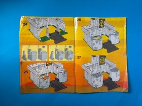 Lego Castle 6074 Black Falcon's Fortress Instruction Manual Black Knights