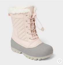  NEW WITH TAGS Kids' Skylar Waterproof Snow Boots - All In Motion  Blush 6