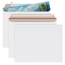 50 PCS White Rigid Mailer 11x14 Inch Stay Flat Photo Document Envelope