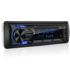 Single Din Car Stereo Bluetooth: 1-Din Car Radio Receiver - in Dash Digital M...