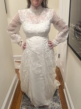 Stunning Estate 1960s Wedding Dress Size 8