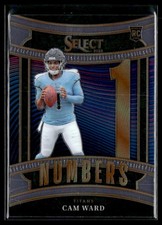 2025 Panini Select Football Numbers #24 Cam Ward Rookie RC