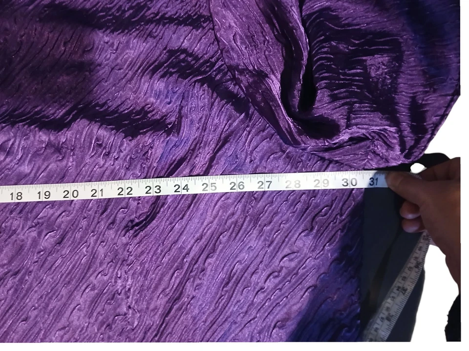 Blusa Maggie Barnes Ciruela Púrpura Mangas Largas Talla Grande Texturizada Brillante Talla 3x Foto 4 de 4