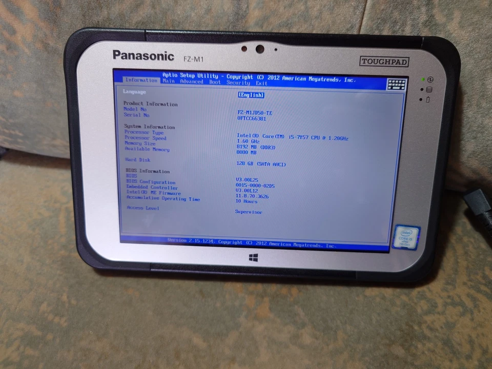 Panasonic FZ-M1- mk3  I5 8 GB RAM Toughpad SurvPC 6, FIELDGENIUS 11 RTK survey - Image 3 of 4