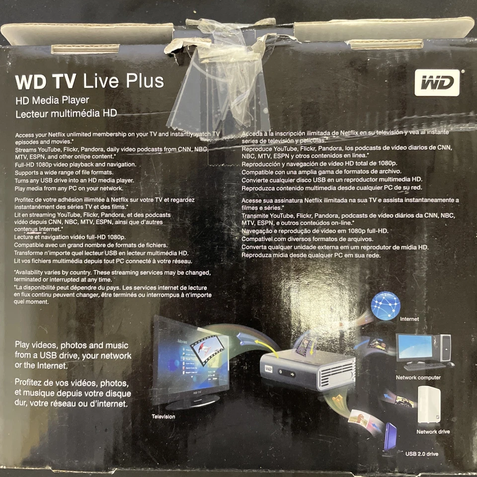 WD TV Live Plus 1080p HD Media Player - Image 3 of 4