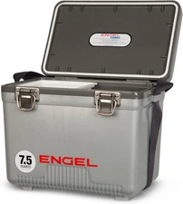 Engel UC7 7.5qt Leak-Proof, Air Tight, Drybox Cooler (Color: Silver)