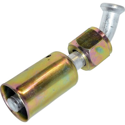 A/C  FITTING BEADLOCK ,CRIMP ON, FEMALE FLARE 45 DEGREE # 6 NUT,#6 HOSE BL1111