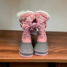 Dream Pairs Little Kids Insulated/Waterproof Winter Snowboots Size 1 Pink