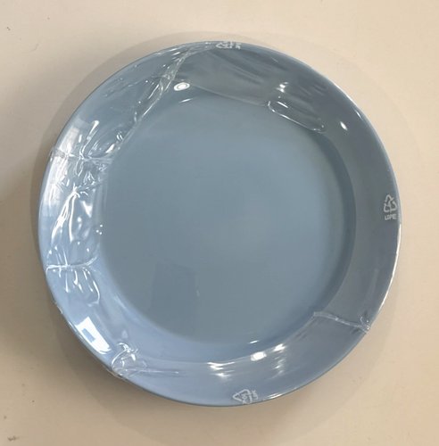 Lot of 4 IKEA Besegra Light Blue Dessert Plates Dinnerware Tableware NEW - Picture 2 of 14