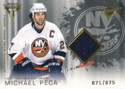2003-04 Titanium GAME JERSEY #168 MICHAEL PECA - New York Islanders