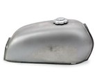 The Peanut Classic Style Gas Tank - Raw Steel