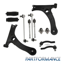 Fit 2003 - 2008 Toyota Corolla Front Lower Control Arms Tie Rods Suspension Kit