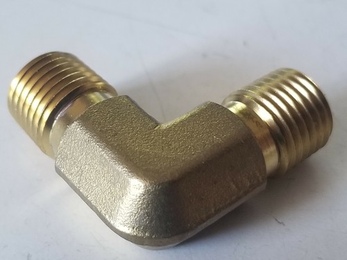 New Parker 1/4" npt Brass Male Elbow, 1/4-CR-B - Picture 2 of 2