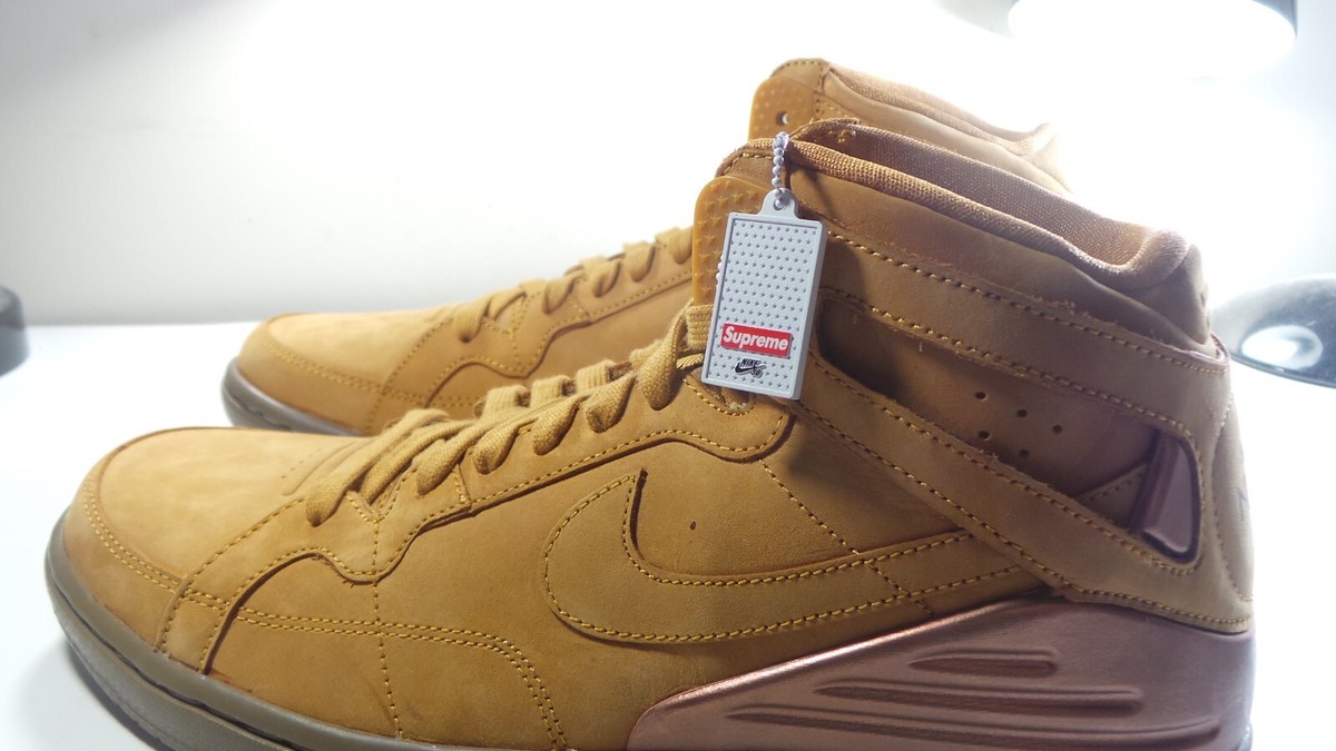 NIKE 2011 SUPREME SB ZOOM AIR 94 Hi 428927 778 WHEAT 10 FORCE MAX