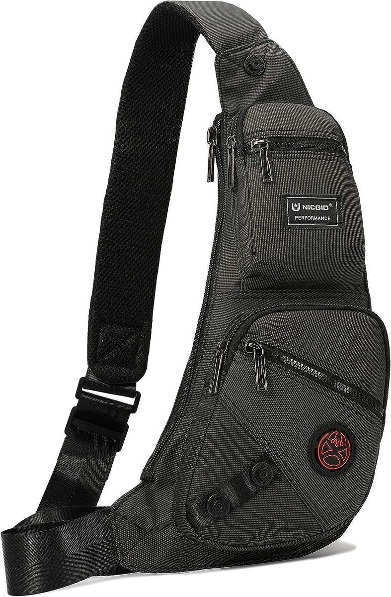 NICGID Sling Bag Chest Shoulder Backpack Crossbody Bags for Men