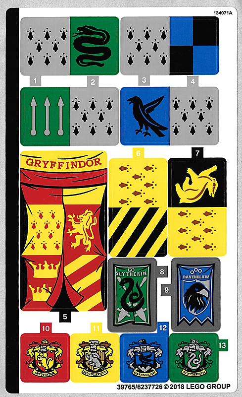 NEW LEGO - Sticker - Harry Potter - Quidditch Match - Set 75956 | eBay