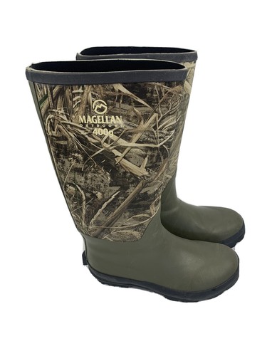 Magellan Outdoors 400g Rubber Camo Boots Size 9 | eBay