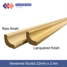 Superior Veneered Scotia/Beading 22mm x 2.4m - For Engineered Wood - 10 Pack