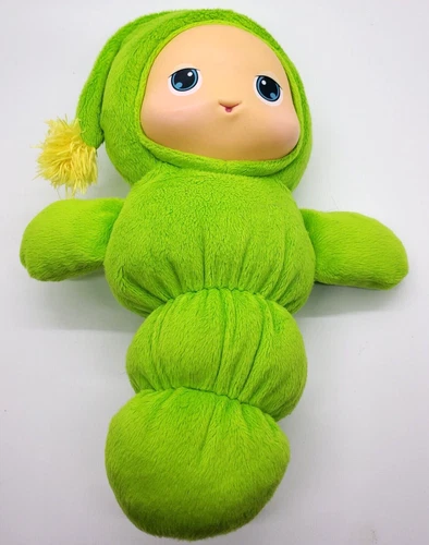 Hasbro Playskool Glo Worm Lullaby  Glow Worm 10" Green Soft Plush Light Up