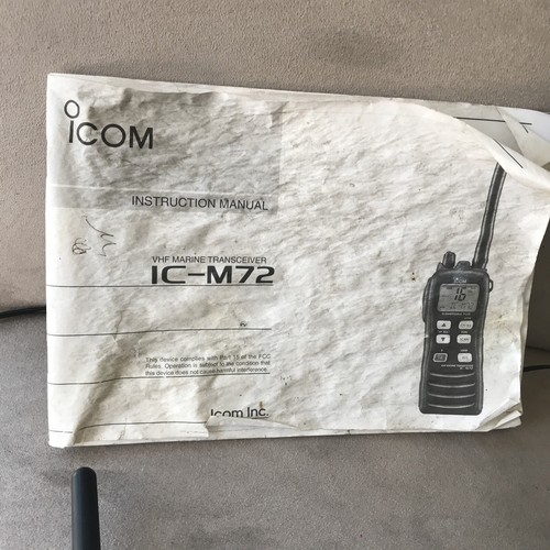 Marine Transceiver ICOM IC-M72 VHF Radio,tested And Working - Zdjęcie 9 z 11